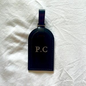 Louis Vuitton Leather Name Tag 100% Authentic
